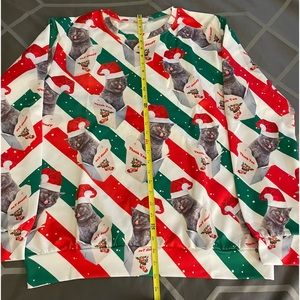 Christmas sweater,  grey kittens, size XL, never used. New without tags.